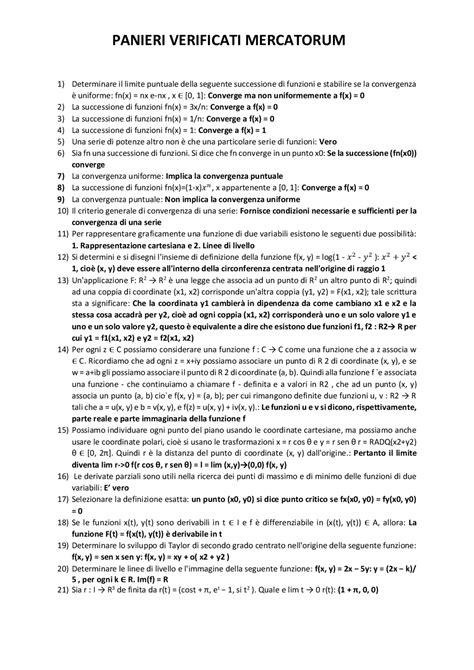 2024 Paniere Completo ANALISI MATEMATICA 2 INGEGNERIA INFORMATICA