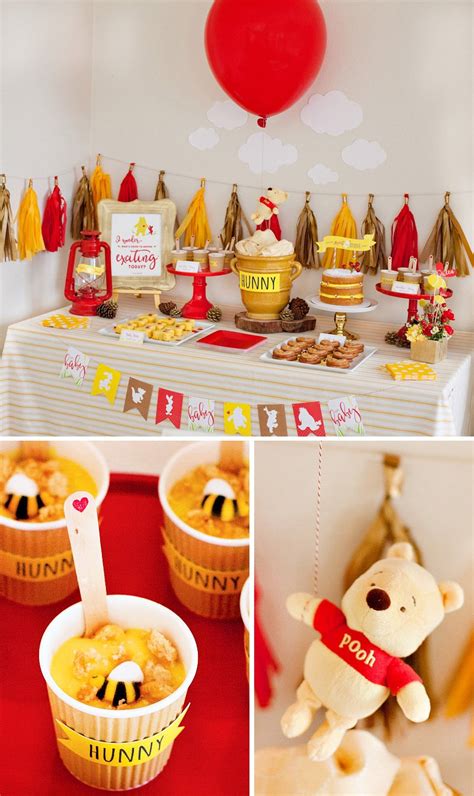 Classic Modern Winnie The Pooh Baby Shower Hostess With The Mostess®