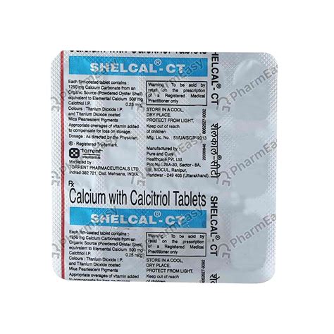 Buy Shelcal Ct Strip Of 15 Tablets Online at Flat 18% OFF* | PharmEasy