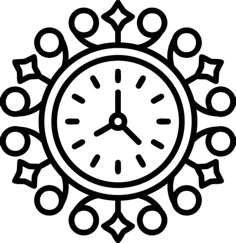 Wall Clock Creative Icon Design 14959728 Vector Art At Vecteezy