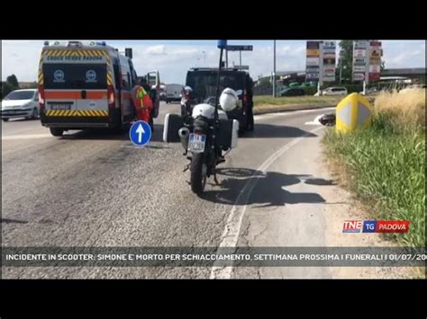 PADOVA INCIDENTE IN SCOOTER SIMONE E MORTO PER SCHIACCIAMENTO