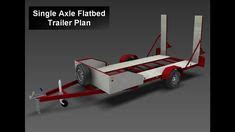 10 SINGLE AXLE FLATBED CAR TRAILER PLANS - TRAILER PLANS ideas ...