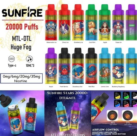 Vape Desechable Sunfire Tornado Caladas Bol Grafo De Vapeo E Cig