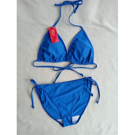 Jual Bk Rx Warna Biru Benhur Bikini Pantai Segitiga Ikat L