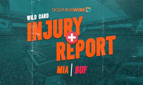 Dolphins-Bills final injury report ahead of wild-card meeting