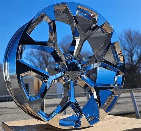 26 Inch Chrome Replica Snowflake Wheels Rims 31 348 G09 Silverado 24 28 22 30 Ebay