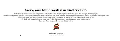 FUCK YOU NINTENDO It Was Fun While It Lasted Guys R MarioRoyale