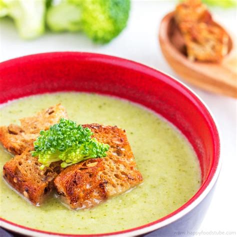 Creamy Broccoli Celery Soup Recipe Happy Foods Tube