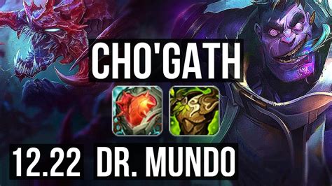 Chogath Vs Dr Mundo Top 810 Euw Diamond 1222 Youtube