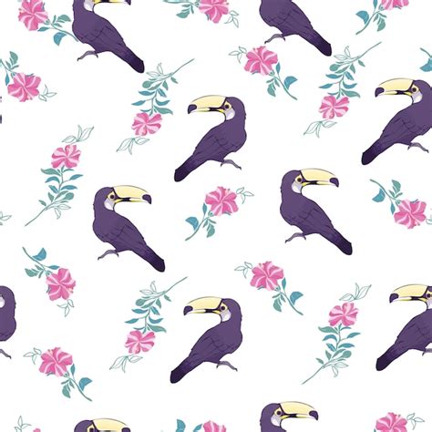 Premium Vector | Seamless pattern toucan