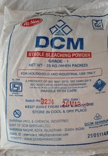 Industrial Grade Dcm Shriram Bleaching Powder At Rs Kg In