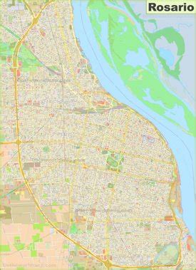 Rosario Map | Argentina | Detailed Maps of Rosario