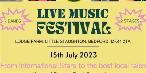 Tiggys Trust Festival At Lodge Farm Tickets On Saturday 15 Jul Lodge