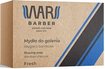 WARS BARBER Mydło do golenia FRESH węgiel z bambusa 80 g 14536128031