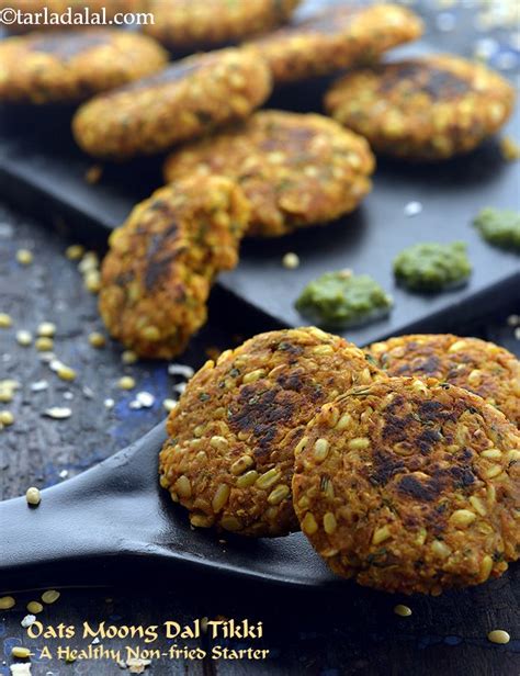 Oats Moong Dal Tikki Moong Dal Tikki With Oats Healthy Oats Moong