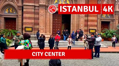 Center Of Istanbul 2022 6 December Istiklal Taksim Walking Tour 4k UHD