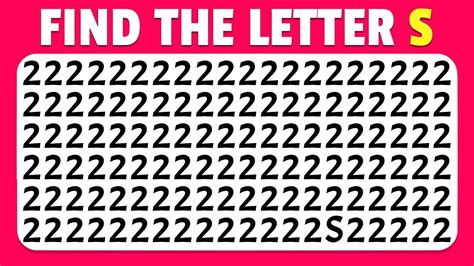 Can You Find The Odd Letter In 15 Seconds Easy Medium Hard Levels