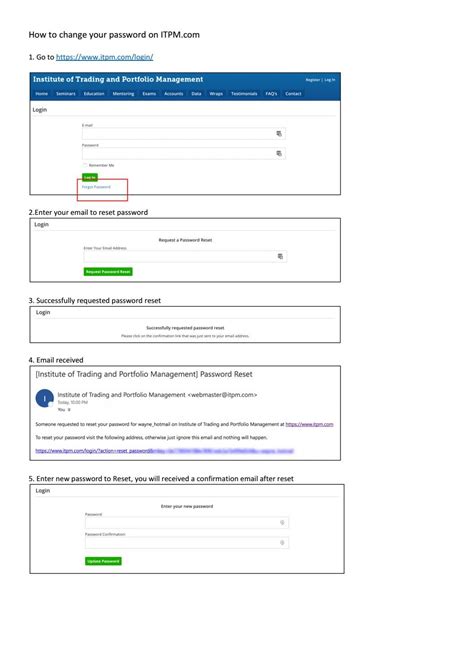 Reset Password Instructions By Institute Of Trading And Portfolio Management Issuu