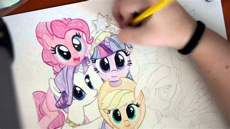 Speed Drawing My Little Pony Time Lapse Youtube