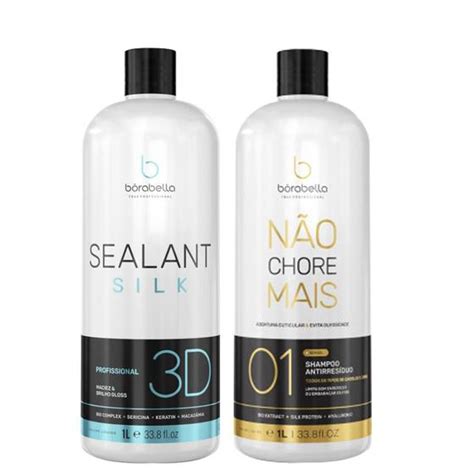 Selagem Sealant Silk 3D 1l Shampoo Antirresíduos Não Chore Mais 1l