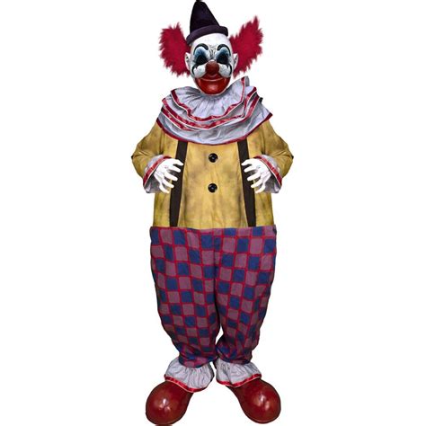 Haunted Hill Farm Motion Activated Startling Arms Clown By Tekky Talking Scare Prop Animatronic