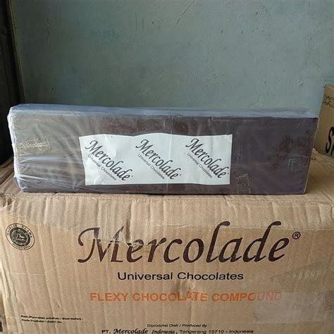 Jual Mercolade Flexy Dark Chocolate Compound Kg Coklat Batang