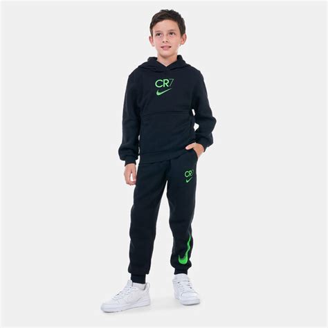 Kids' Cristiano Ronaldo CR7 Club Fleece Hoodie (Older Kids) Black Nike in Dubai & UAE -SSS