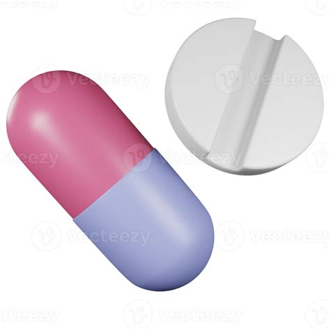 3D Medicine Pill And Tablet Icon 19807779 PNG