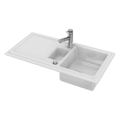 Kitchen Sink Built In Counter Top Cassia 98cm White Duravit