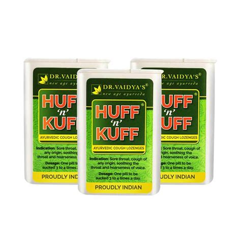 Buy Dr Vaidya S Huff N Kuff Lozenges Pack Of 3 X 50 S Online At