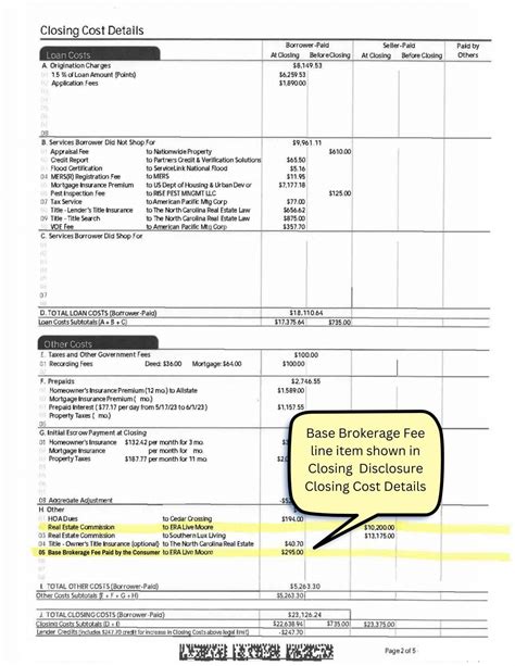 Example 1 Closing Disclosure | ERA Live Moore Real Estate