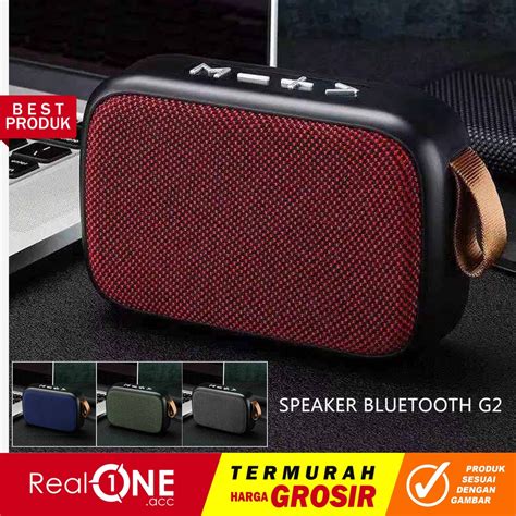 Jual Speaker Portable Bluetooth Wireless G2 Pengeras Suara Mega Bass