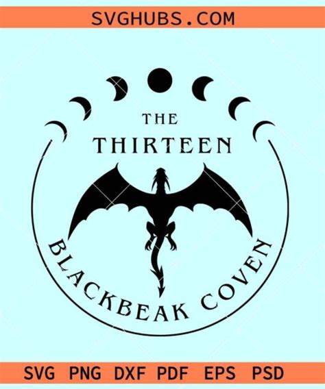 Throne Of Glass Svg The Thirteen Blackbeak Coven Svg