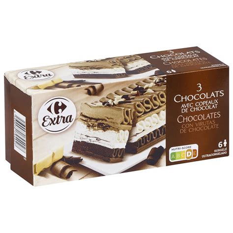 Dessert Glac Chocolats Carrefour Extra La Boite De G Prix