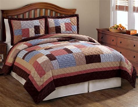 Rustic Plaid Patchwork Quilt Furniture Home Rustic Quilts