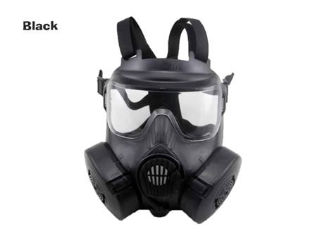 Aols Gas Mask M With Breathable Fans For Painball Airsoft A