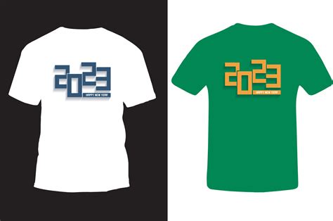 2023 new t-shirt design, happy new year t-shirt design 16022993 Vector ...