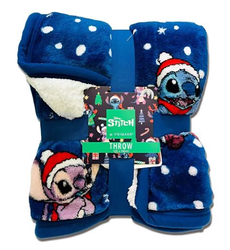 Disney Lilo Stitch Angel Throw Bed Christmas Blanket Home X Cm