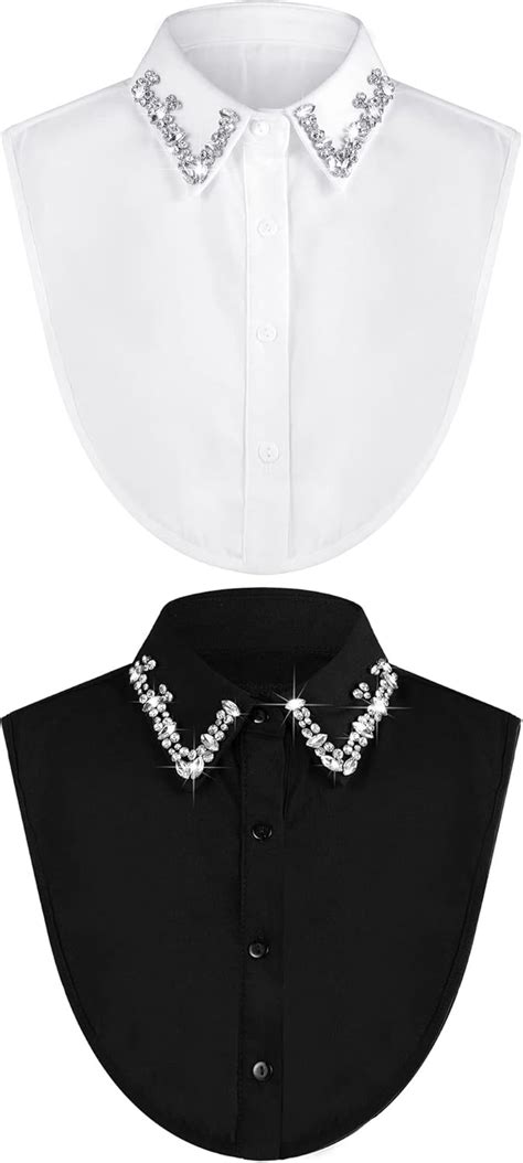 Amazon Bencailor Pcs Rhinestone Fake Collar Dickey Collar For