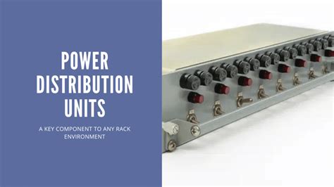 Power Distribution Units Pdus A J Manufacturing Co