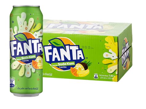 24 Cans Of Fanta Soda Kem Cream Soda 320ml 113 Fl Oz Each From