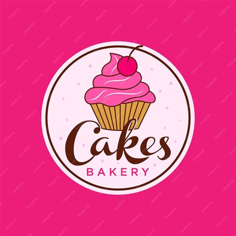 Logotipo De Pastel Dulce De Cumpleaños Y Fiesta Vector Premium