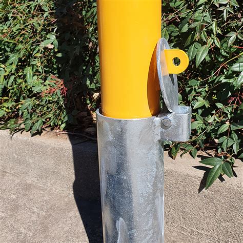 Removable Bollards : Value Defender Removable Bollard - Padlocked