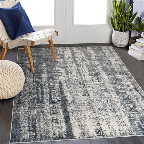 Amazon Art Tuft Washable Rug Anti Slip Backing Abstract Area Rug