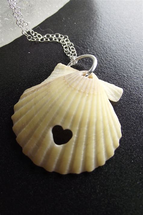 Sea Shell Jewelry Eco Love Necklace SHELL by SeaFindDesigns