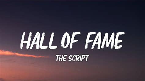 The Script Hall Of Fame Lyrics YouTube