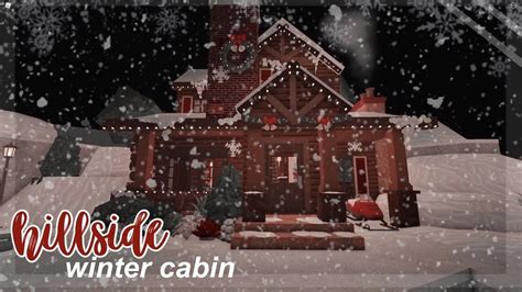 Bloxburg | Winter/Christmas Hillside Cabin | Tour | Winter house exterior, Cabin, Design your ...