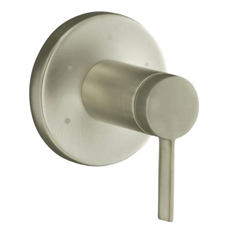 Kohler Vibrant Brushed Nickel Lever Shower Handle In The Shower Faucet