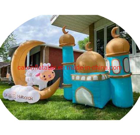 Eid Mubarak Party Decoration Inflatable Sheep Inflatable Mosque Ramada