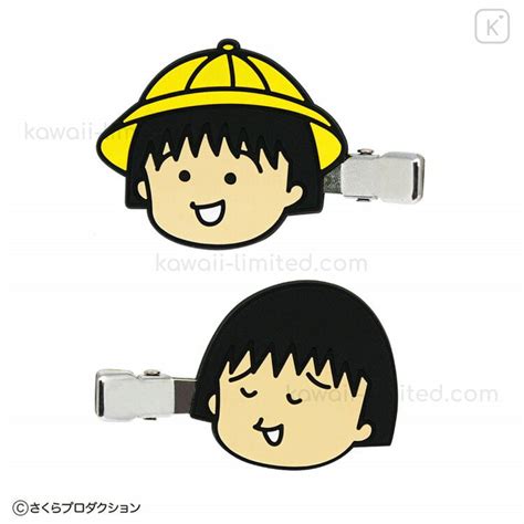 Japan Chibi Maruko-chan Hair Clips - Comic Style | Kawaii Limited